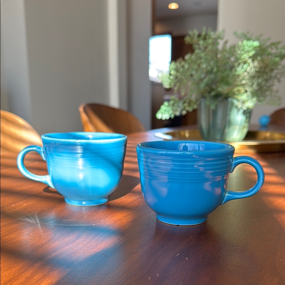 Fiesta Turquoise Ceramic Mug Set